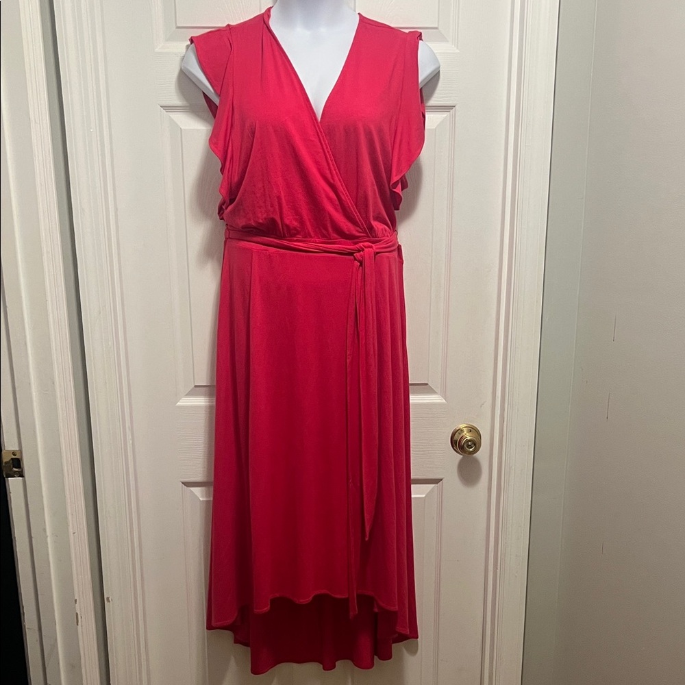 The Limited Vibrant Fuscia High Low Dress